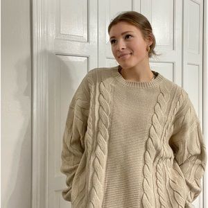 Cream oversized sweater